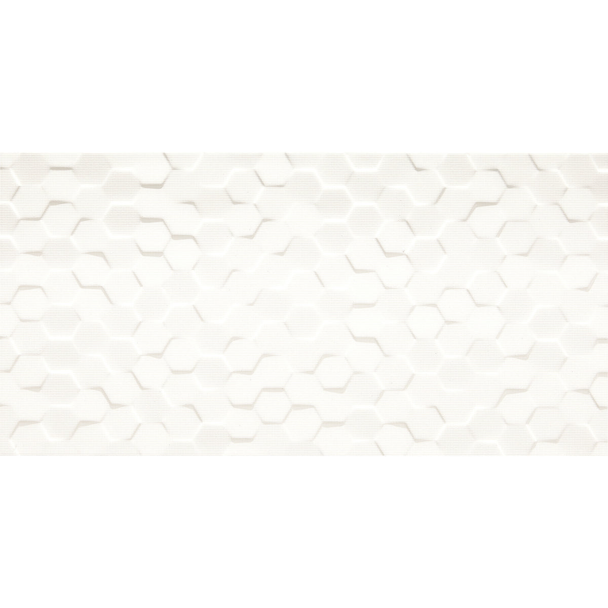 Daltile - Multitude - 12 in. x 24 in. Glazed Ceramic Hexagon Wall Tile - Origami White