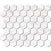 See Daltile - Perpetuo - 1 1/2 in. Glazed Ceramic Hexagon Mosaic - Timeless White