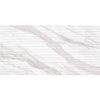 See Daltile - Perpetuo - 12 in. x 24 in. Glazed Ceramic Wave Wall Tile - Timeless White