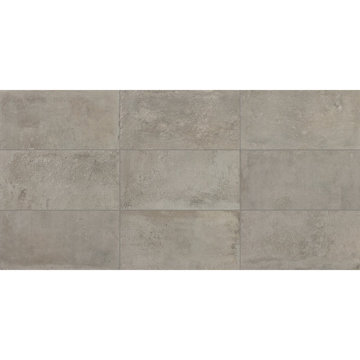 Daltile - Rekindle 12 in. x 24 in. Colorbody Porcelain Tile - Medium Grey Room Scene