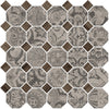 See Daltile - Rhetoric - 2 in. Octagon Ceramic Mosaic - Eloquent Grey Mix