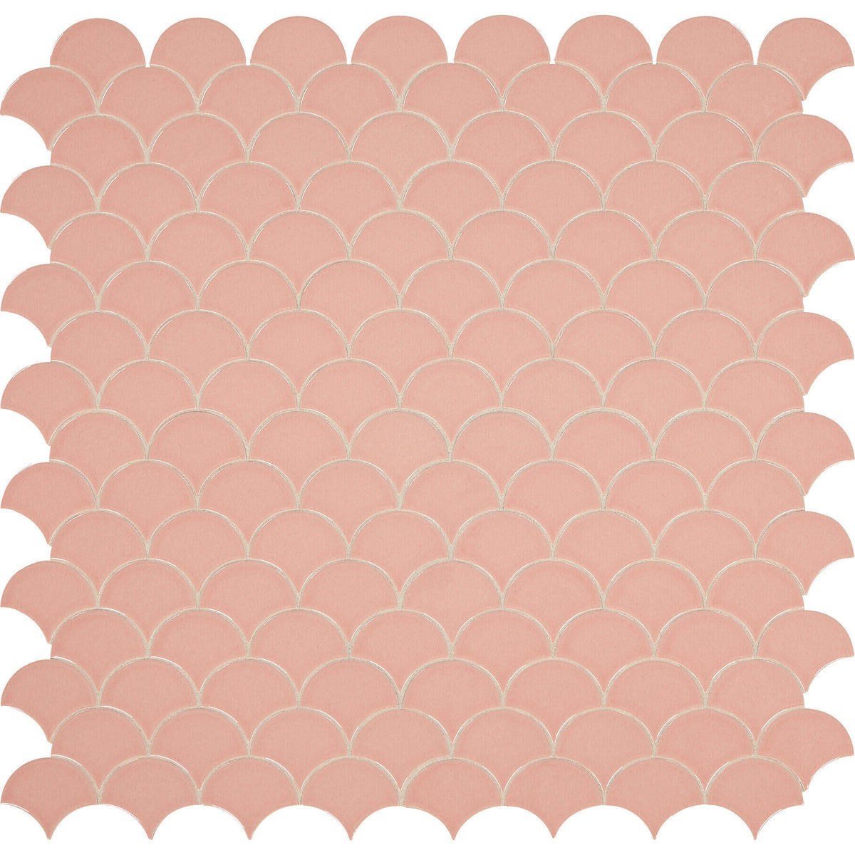 Daltile - Revalia Remix Fan Mosaic - Charming Peach RV31