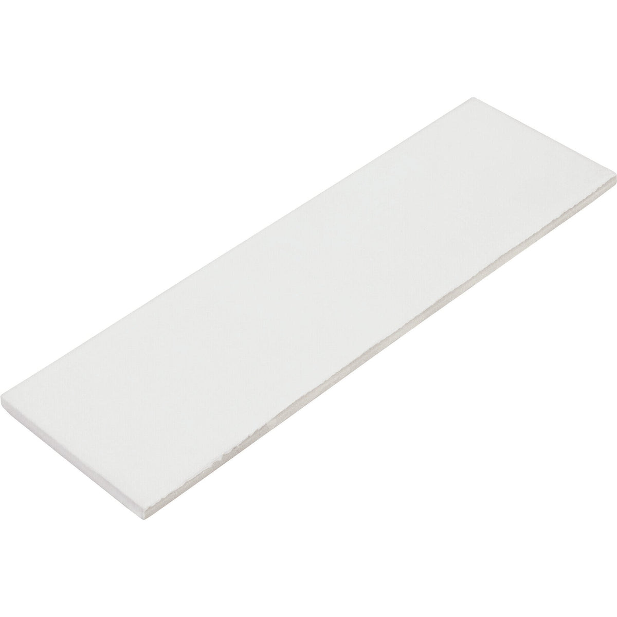 Daltile - Stencil 4 in. x 12 in. Porcelain Floor Tile - White