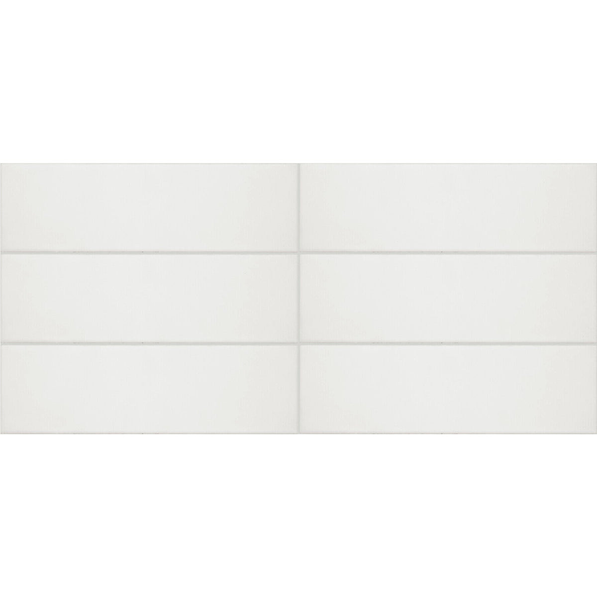 Daltile - Stencil 4 in. x 12 in. Porcelain Floor Tile - White Grid View