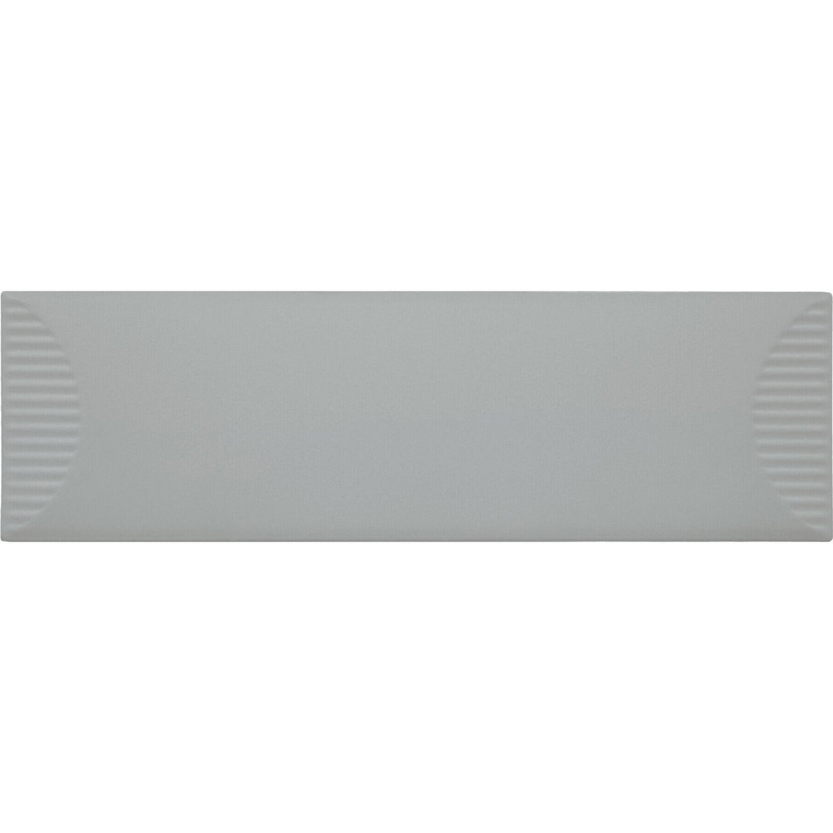 Daltile - Stencil 4 in. x 12 in. Ceramic Wall Tile - Half Moon Matte - Grey