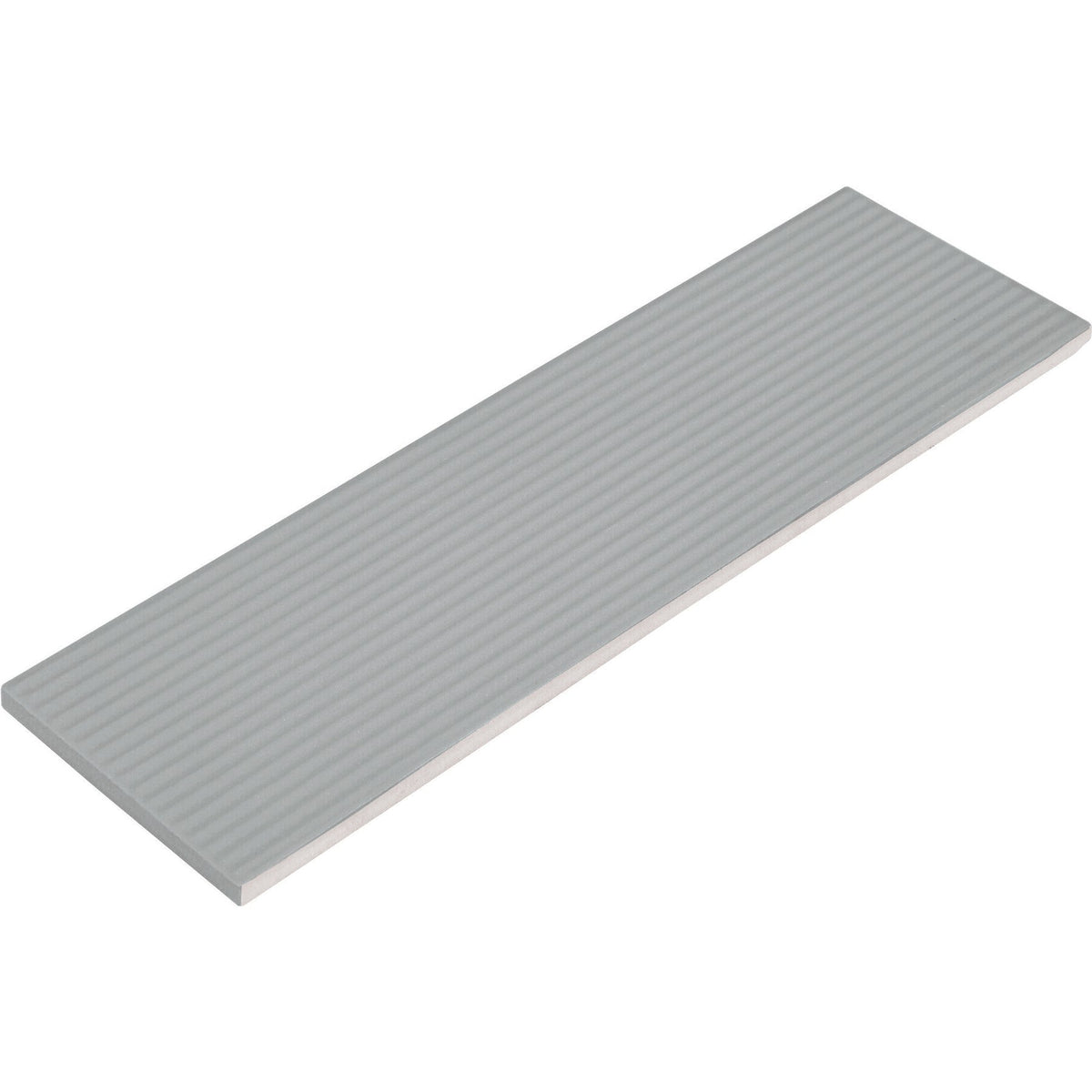 Daltile - Stencil 4 in. x 12 in. Ceramic Linear Wall Tile - Grey
