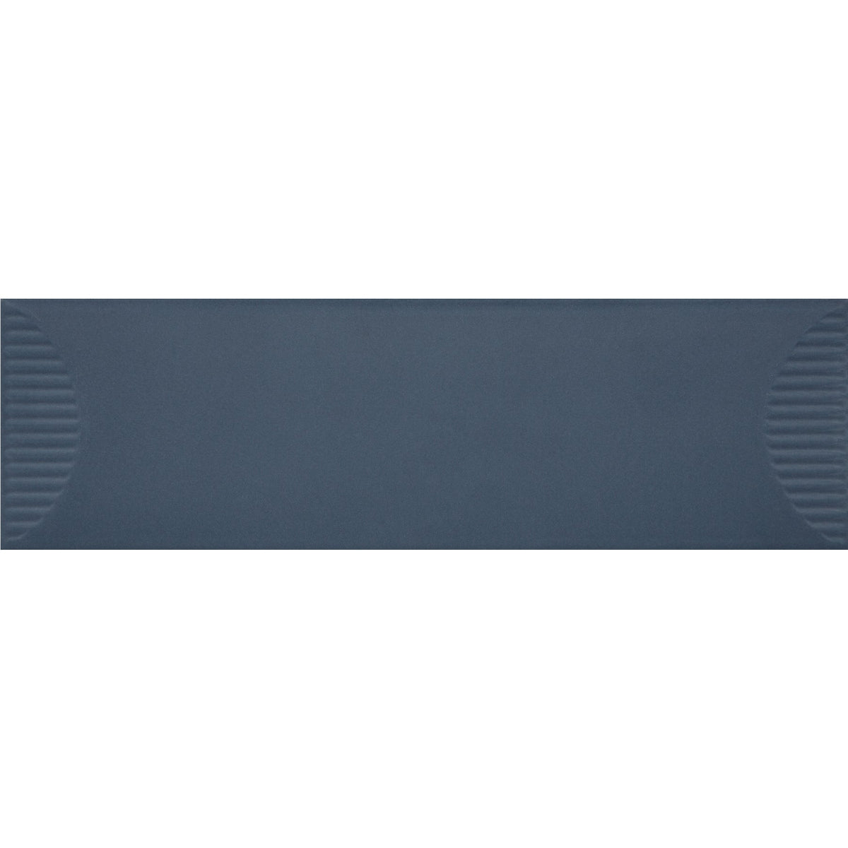 Daltile - Stencil 4 in. x 12 in. Ceramic Wall Tile - Half Moon Matte - Indigo