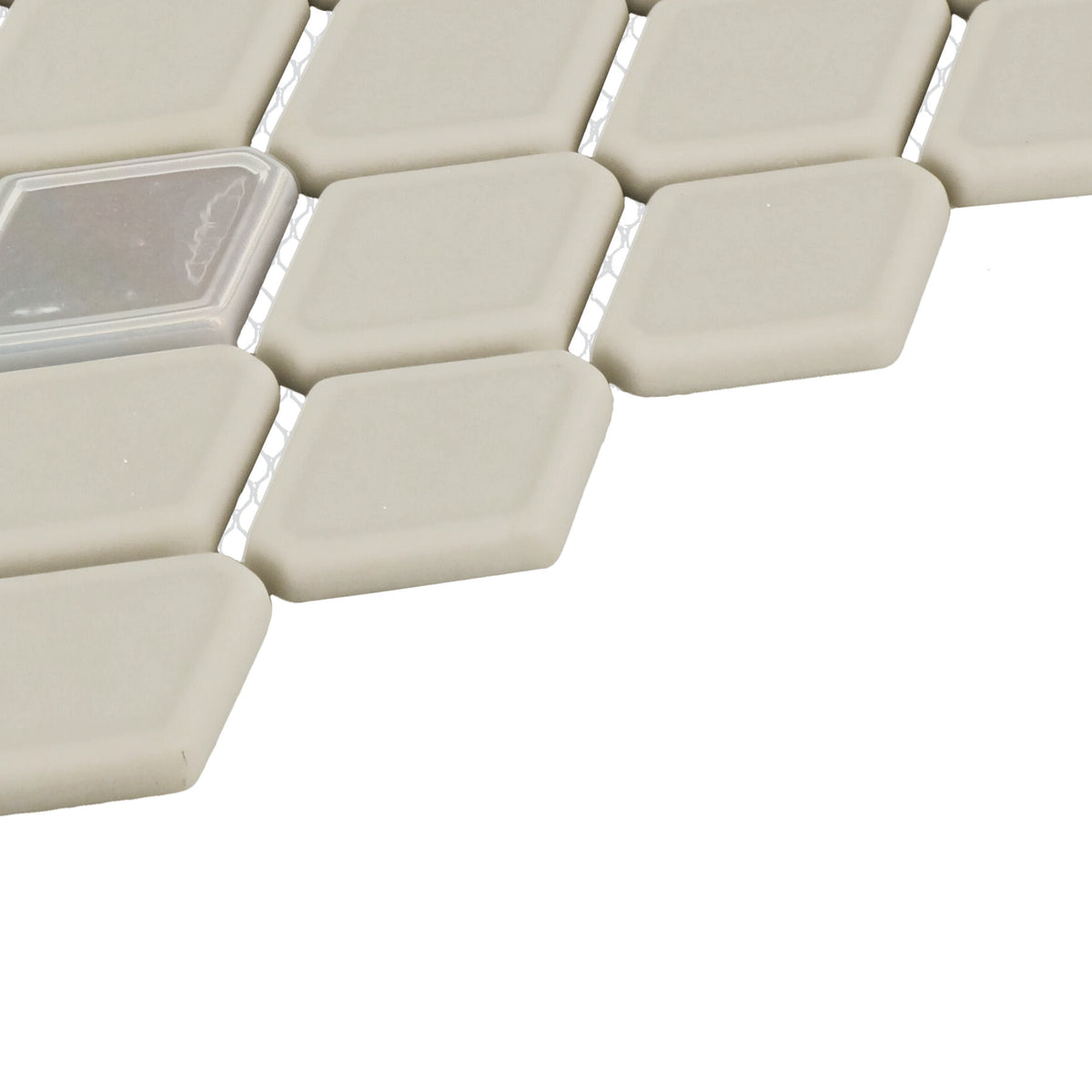 Daltile - Starcastle Glass Elongated Hexagon Mosaic - Comet Close View