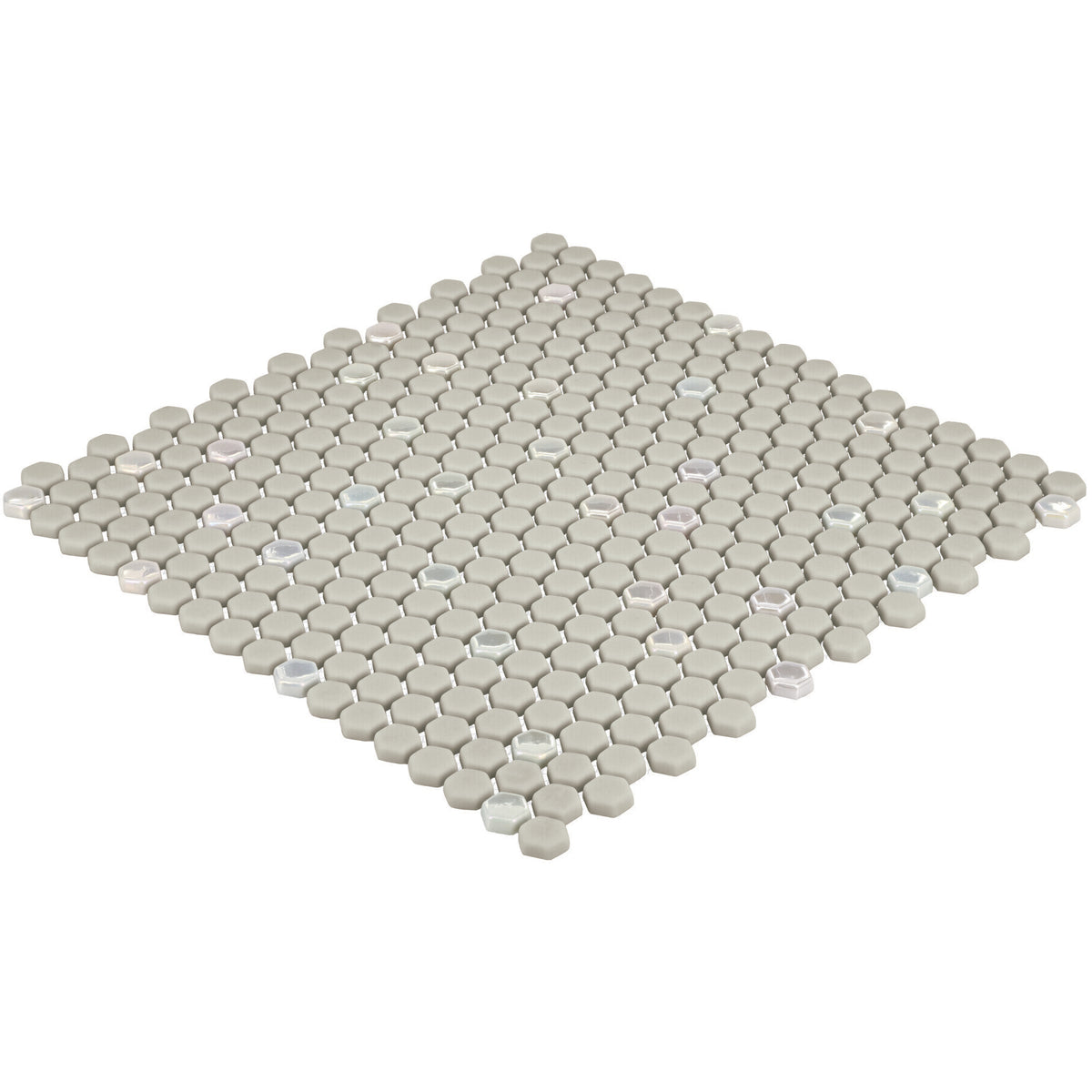 Daltile - Starcastle Glass Mini Hexagon Mosaic - Comet Side View