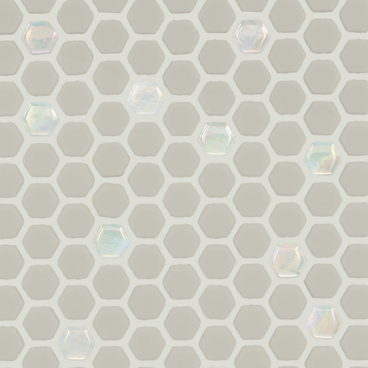 Daltile - Starcastle Glass Mini Hexagon Mosaic - Comet