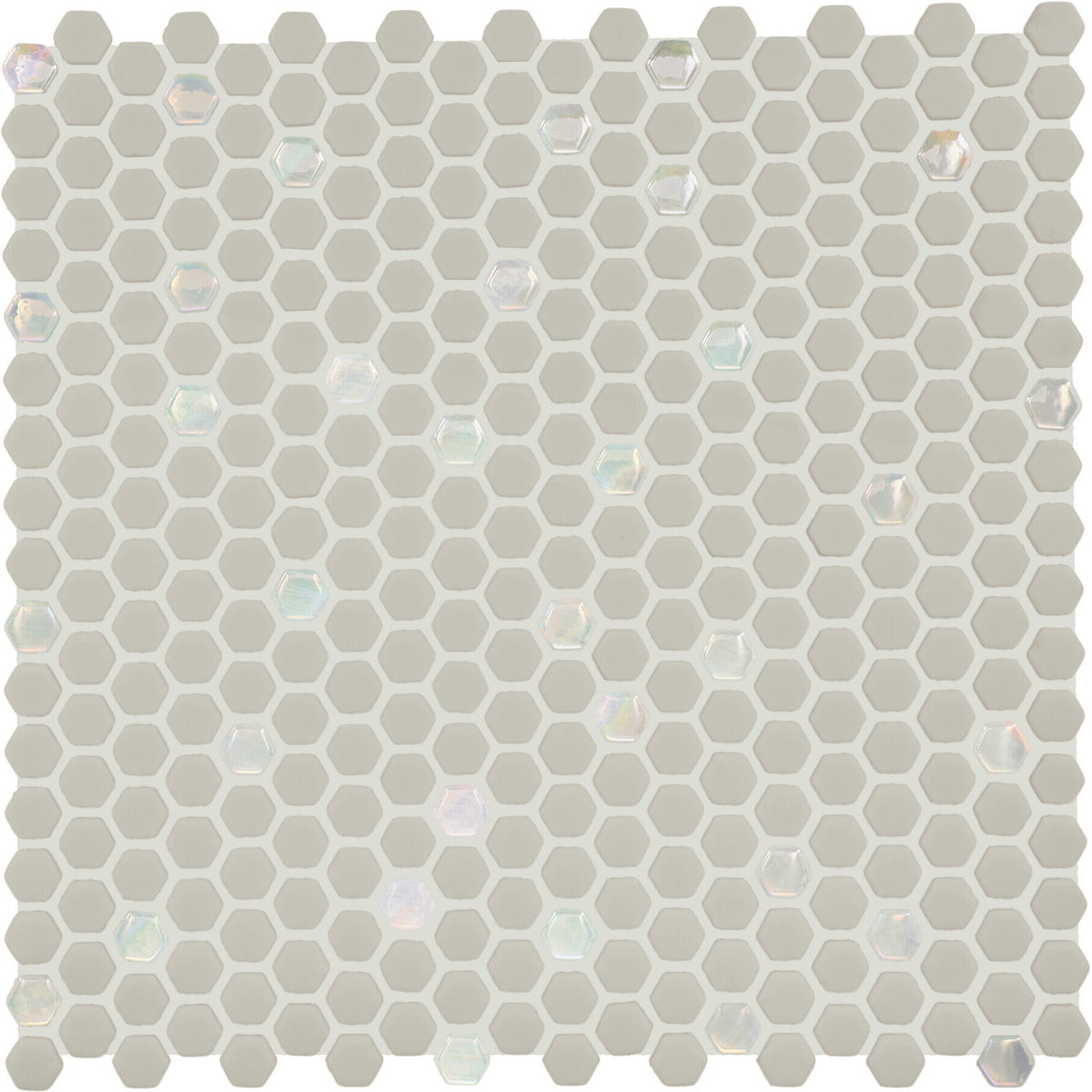 Daltile - Starcastle Glass Mini Hexagon Mosaic - Comet