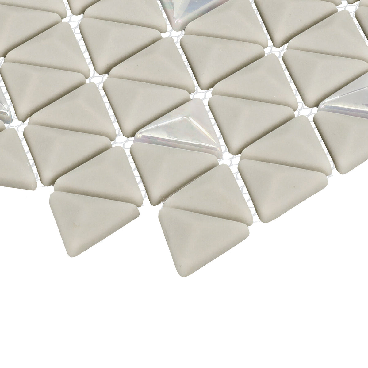 Daltile - Starcastle Glass Triangle Mosaic - Comet Side View