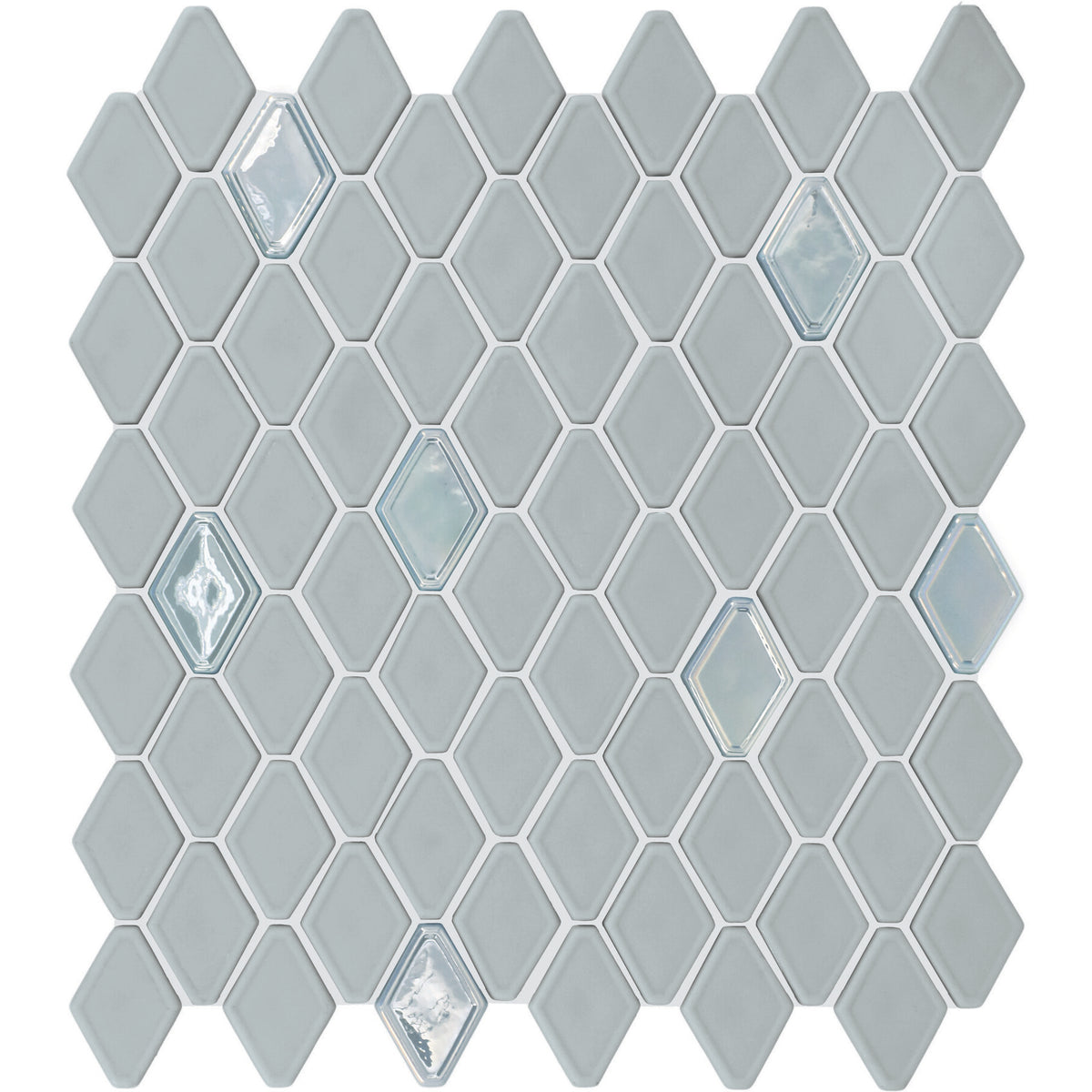 Daltile - Starcastle Glass Elongated Hexagon Mosaic - Wonderstar