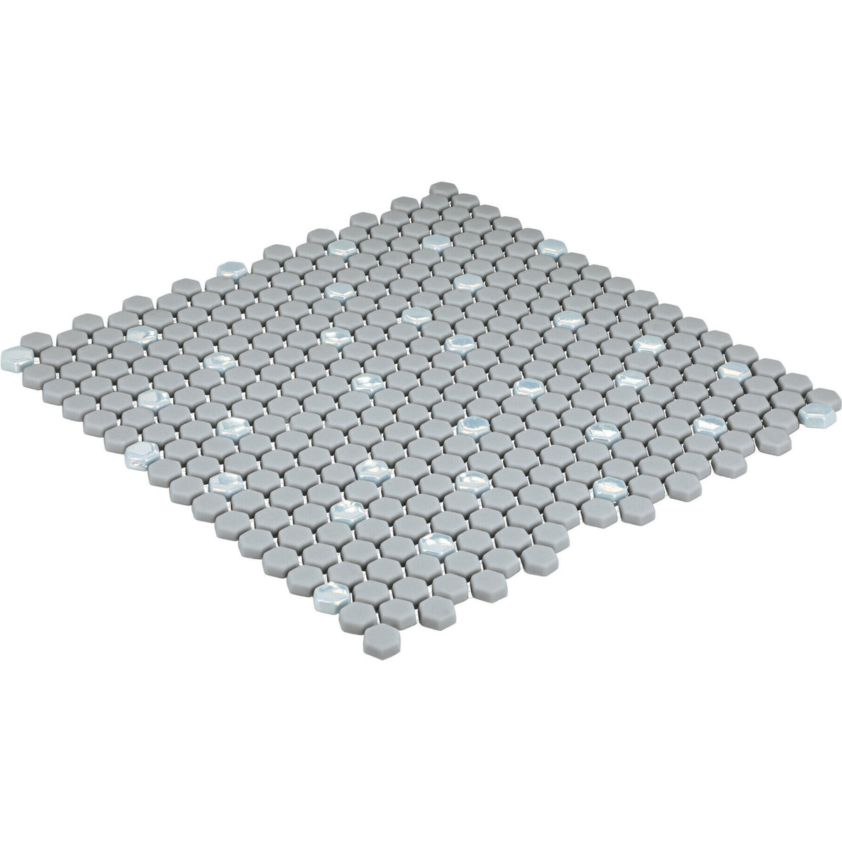 Daltile - Starcastle Glass Mini Hexagon Mosaic - Wonderstar Angled View