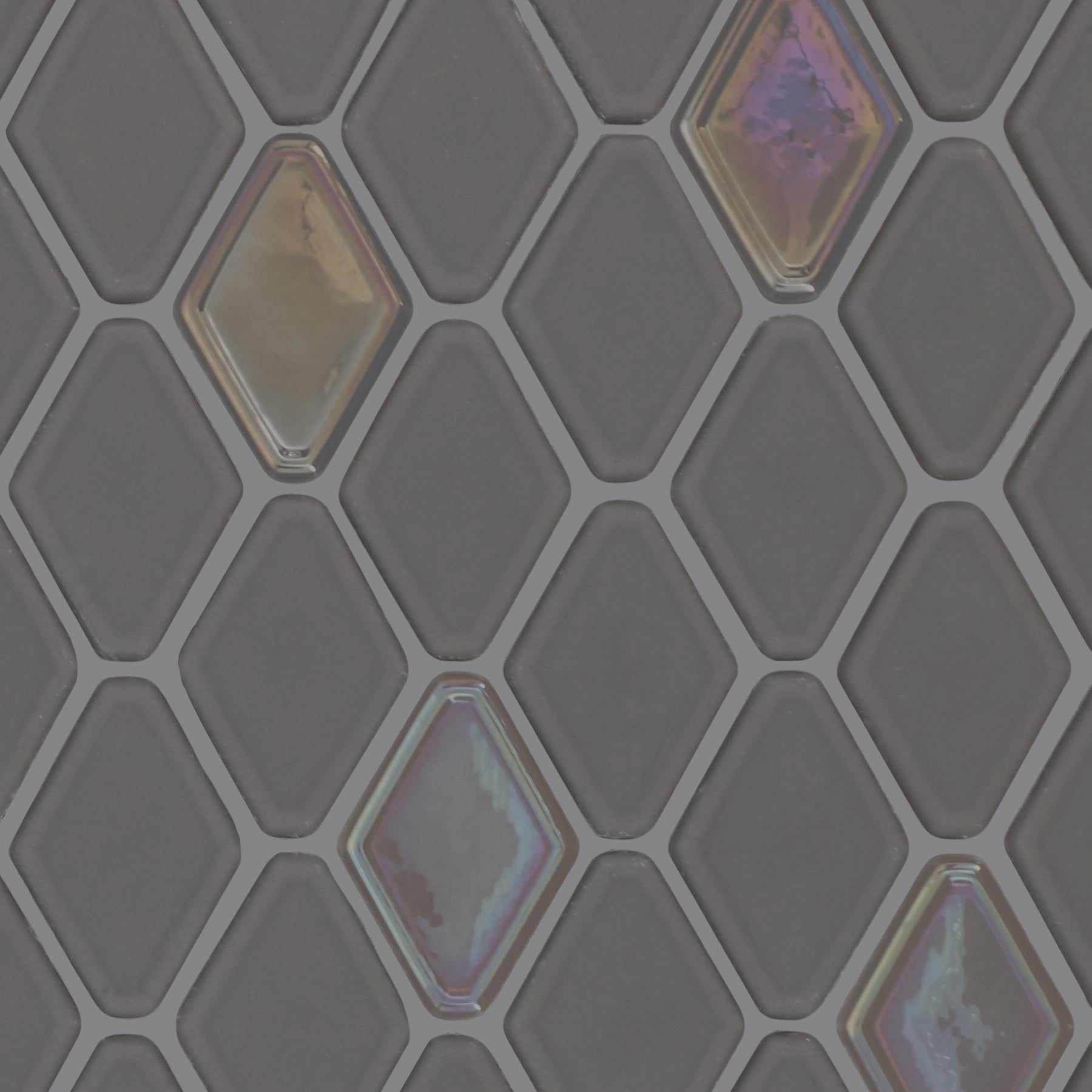 Daltile - Starcastle Glass Elongated Hexagon Mosaic - Stardust