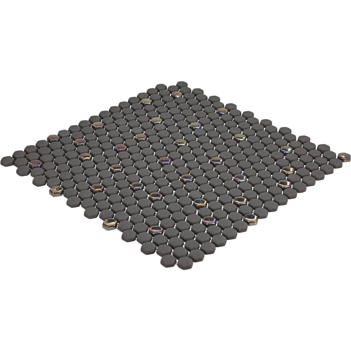 Daltile - Starcastle Glass Mini Hexagon Mosaic - Stardust Angled