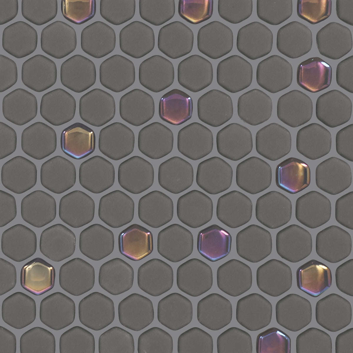 Daltile - Starcastle Glass Mini Hexagon Mosaic - Stardust