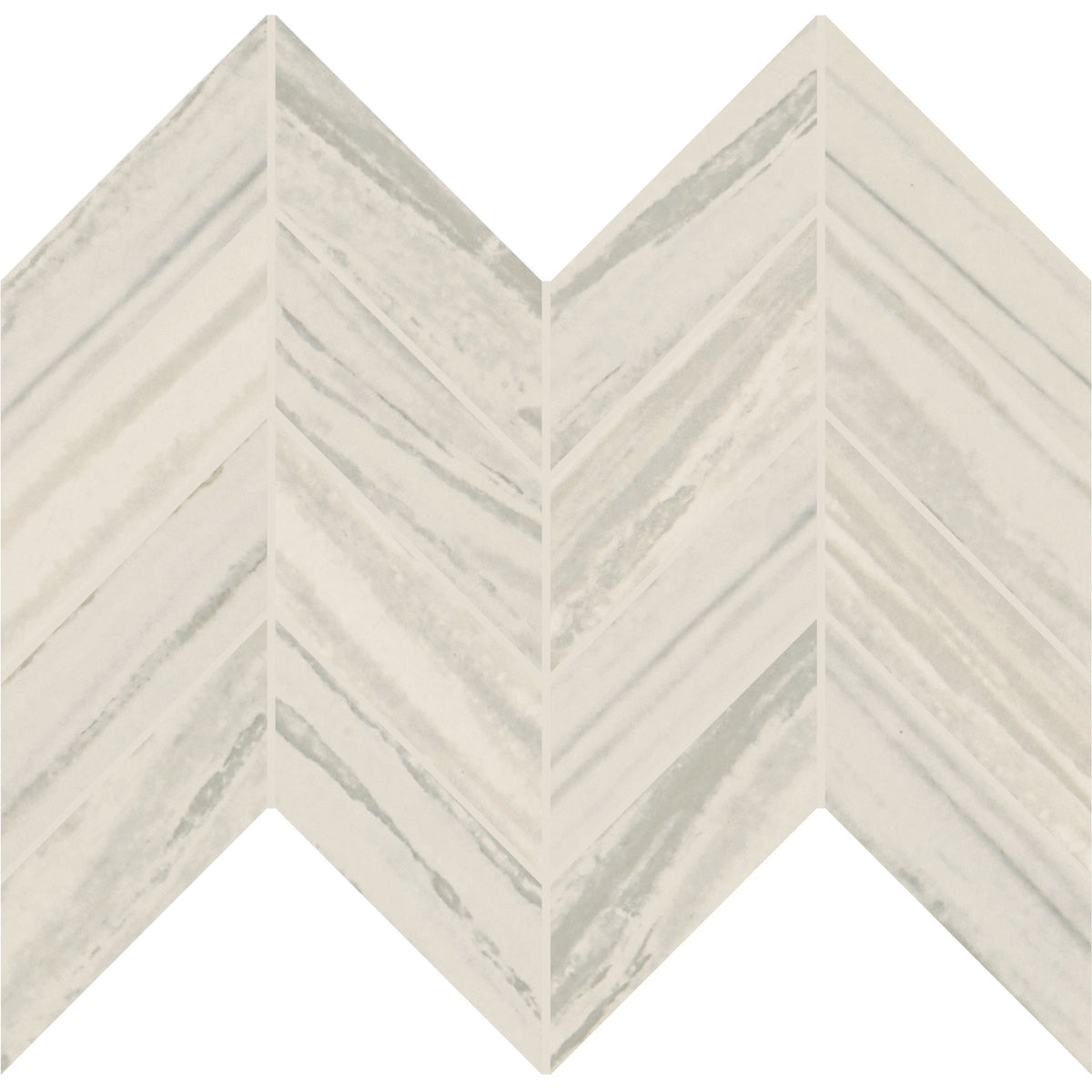 Daltile - Vertuo 2 in. x 5 in. Colorbody Porcelain Chevron Tile - Stria Maestro
