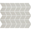 See Daltile - Color Wheel Retro - 2 in. x 3 in. Glazed Ceramic Chevron Mosaic - Desert Gray