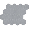 See Daltile - Stagecraft - Undulated Kaleidoscope Mosaic - Desert Gray X114 Glossy
