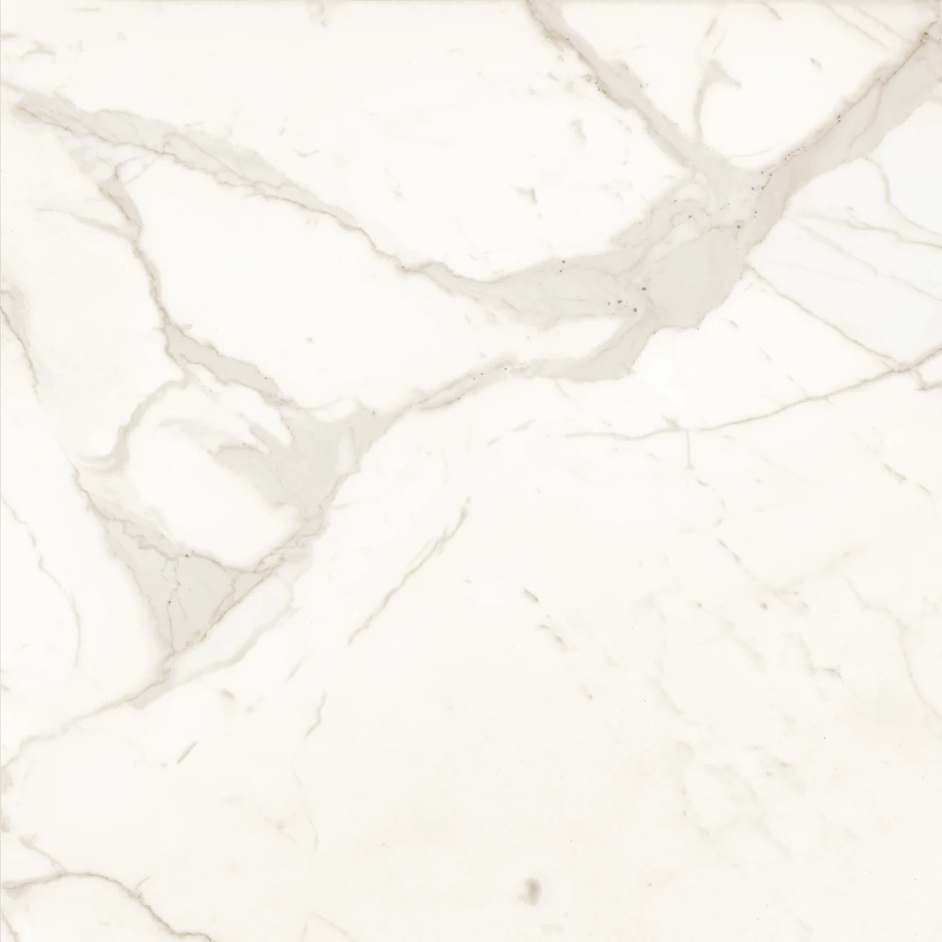 Bedrosians - Magnifica The Thirties - 30" x 30" Glazed Porcelain Tile - Calacatta Super White Honed