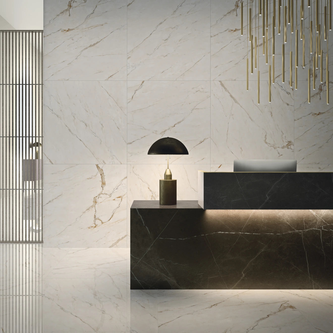 Bedrosians - Magnifica Nineteen Forty-Eight - 48" x 48" Glazed Porcelain Tile - Calacatta Oro Polished