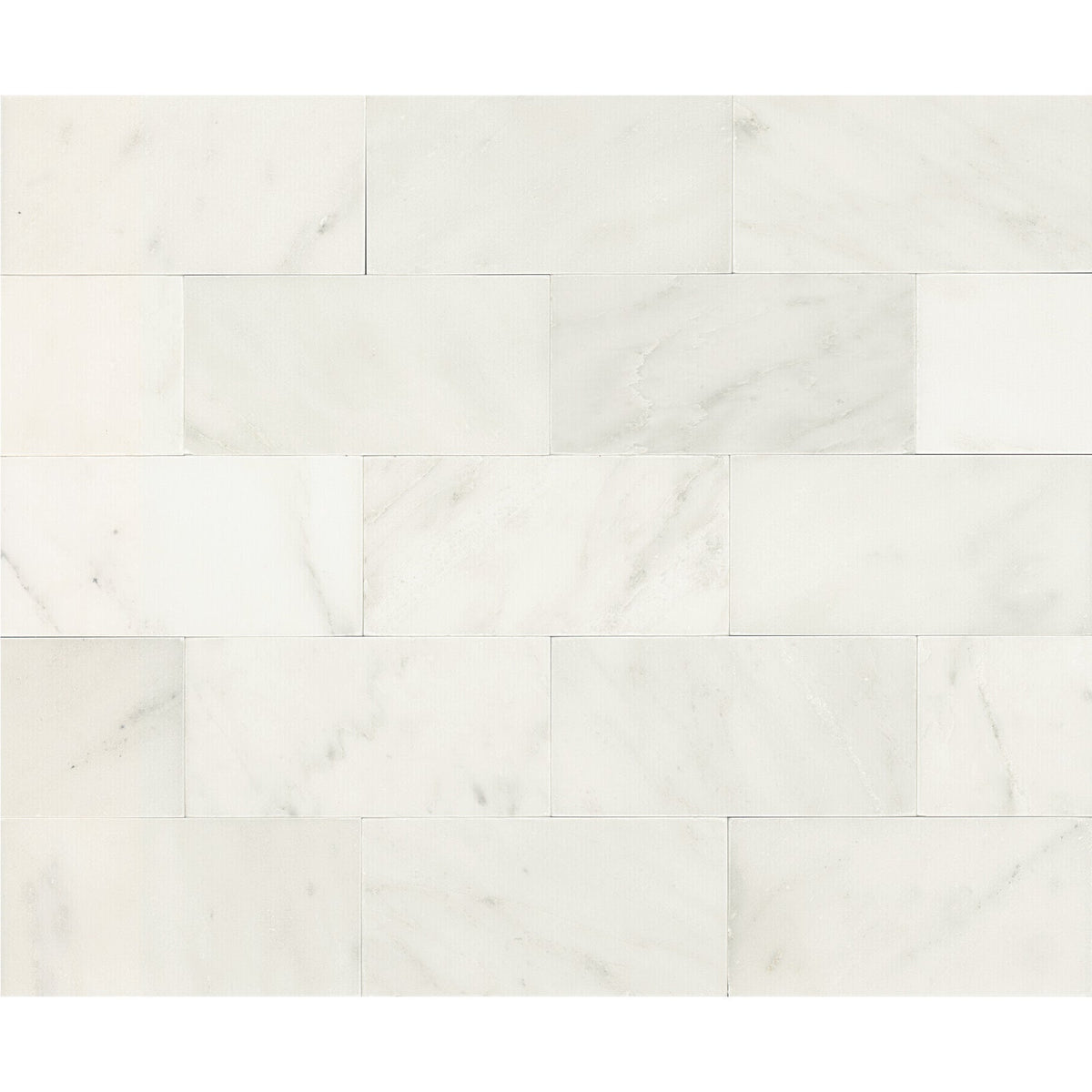 Daltile - First Snow Elegance 3 in. x 6 in. Natural Stone Tile - Honed