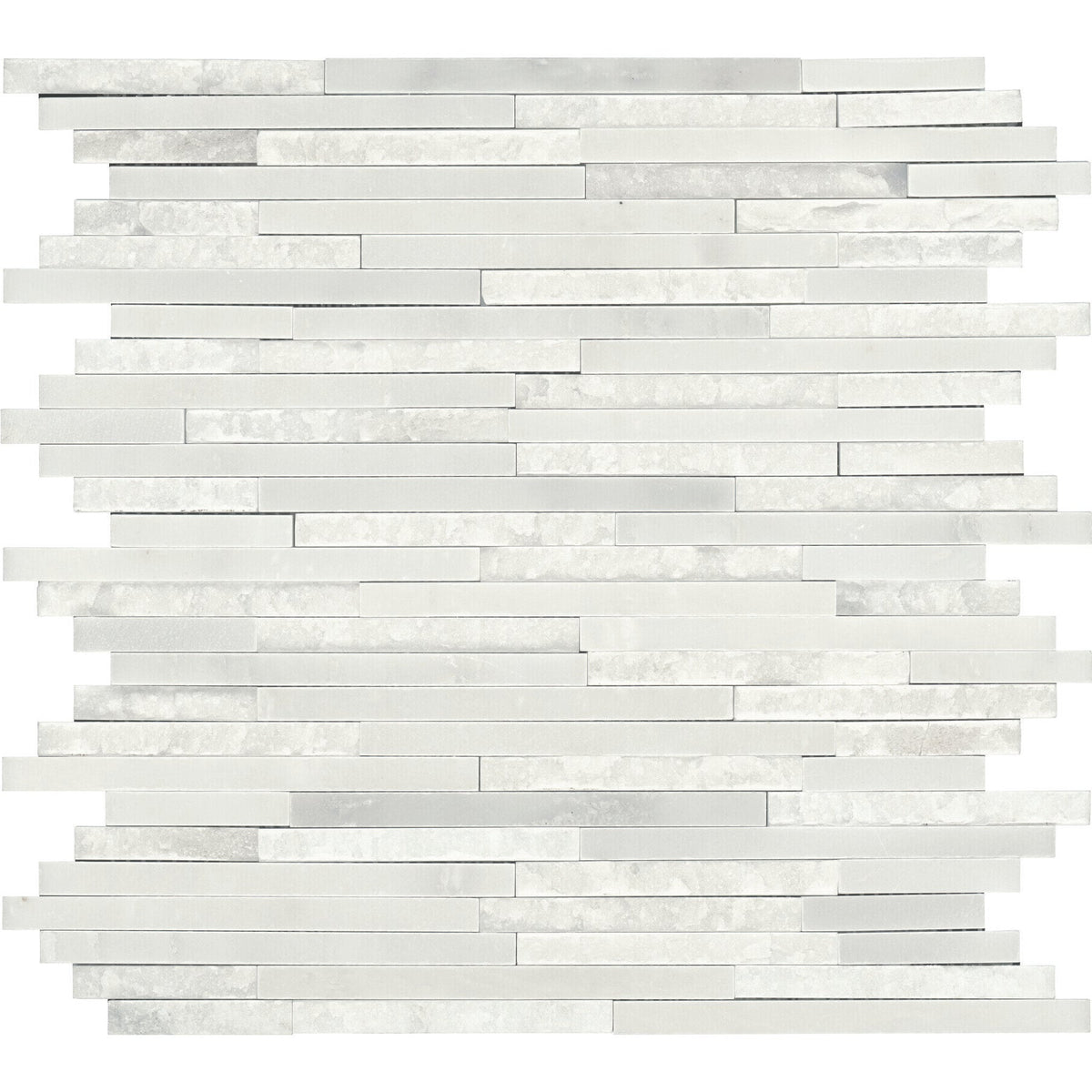 Daltile - First Snow Elegance 3/8 in. Random Mosaic - Polished