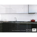 DW Tile & Stone - 1" x 3" Herringbone Mosaic - Polished Dolomite Marble Installed