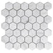 DW Tile & Stone - 2" Hexagon Bianco Gioia Marble Mosaic Tile - Honed
