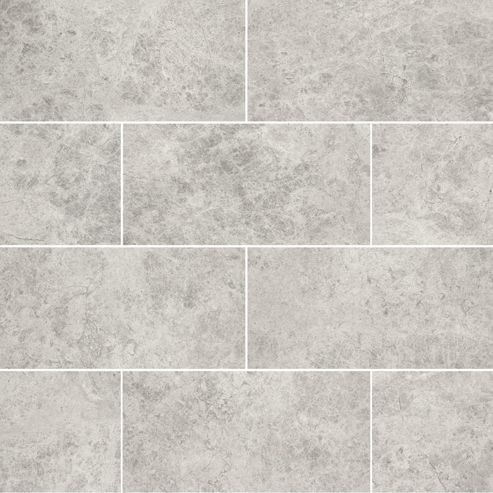 DW Tile & Stone - Silver Shadow 12" x 24" Marble Tile - Honed