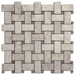 DW Tile & Stone - Silver Shadow 1" x 2" Marble Basketweave Mosaic - Honed