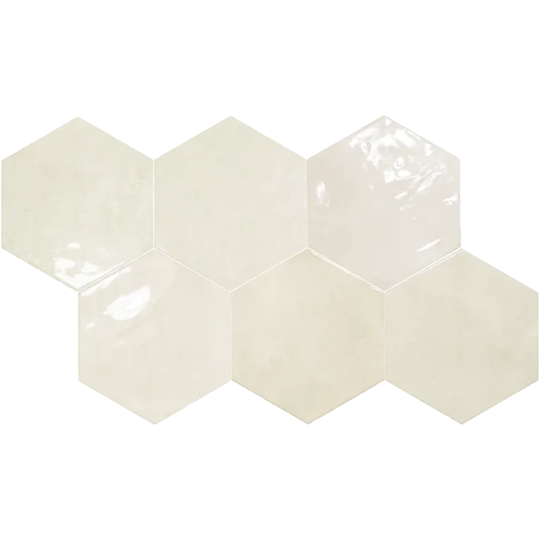Arizona Tile - Spark Series - 6 x 7 Ceramic Hex Tile - Glossy