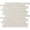 See Daltile Amity 4mm Random Linear Glass Mosaic - Taupe
