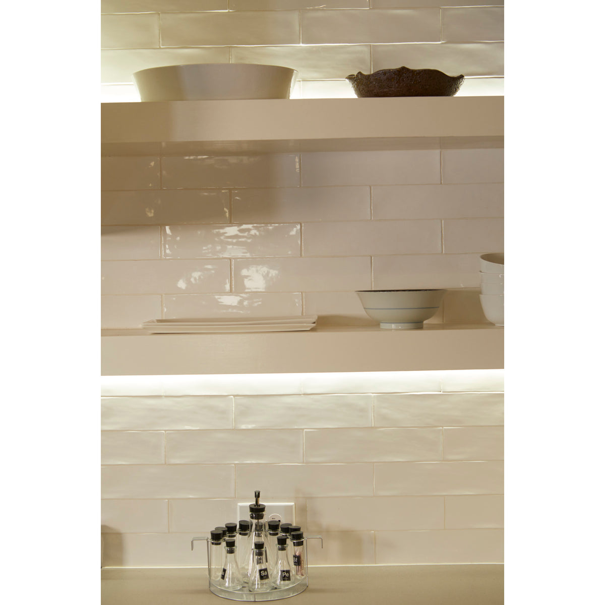 Daltile - Artigiano™ - Italian Alps™ 3 in. x 12 in. Glazed Ceramic Wall Tile Room Scene 2
