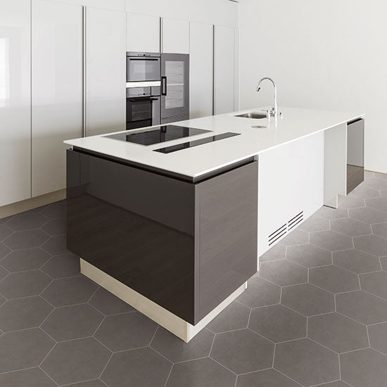 Daltile - Bee Hive 24 in. x 20 in. Porcelain Tile - Grey Lifestyle