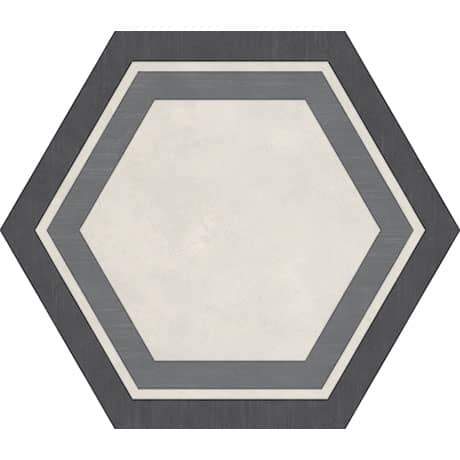 Daltile - Bee Hive 24 in. x 20 in. Porcelain Tile - Cool Honeycomb
