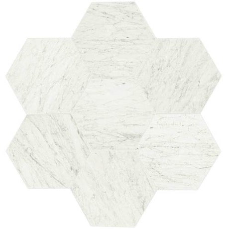 Daltile - Carrara White Hexagon 18 in. x 21 in. - Polished