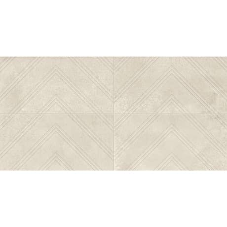 Daltile Chord 12 in. x 24 in. Textured Porcelain Tile - Sonata White