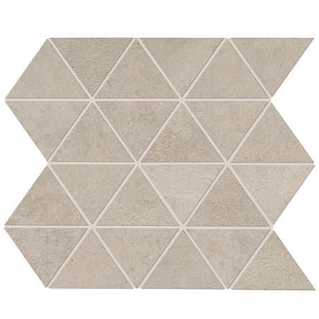 Daltile Chord 3 in. Triangle Porcelain Mosaic - Canon Gray