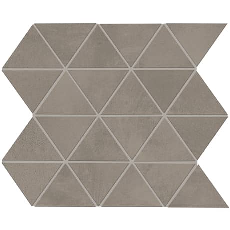 Daltile Chord 3 in. Triangle Porcelain Mosaic - Forte Grey