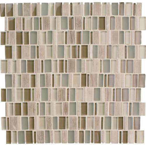 Daltile Clio Glass and Stone Mosaic Hera