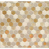 See Daltile Coastal Keystones 1 in. Hexagon Mosaic - Island Harvest