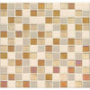 See Daltile Coastal Keystones 1 in. x 1 in. Mosaic Tile - Island Harvest Blend CK 91
