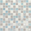See Daltile Coastal Keystones 1 in. x 1 in. Mosaic Tile - Mediterranean Mist Blend CK 92