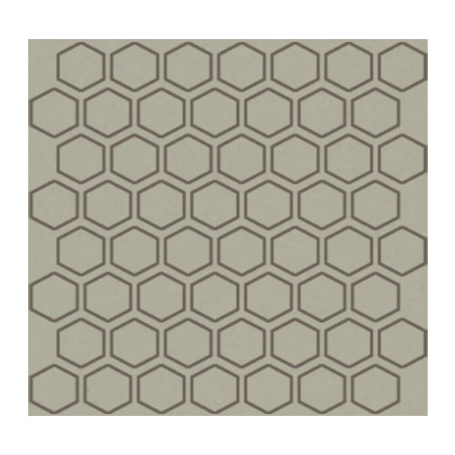 Daltile - Color Wheel Mosaic - 1.5 in. Glazed Ceramic Hexagon Mosaic - Architectural Gray