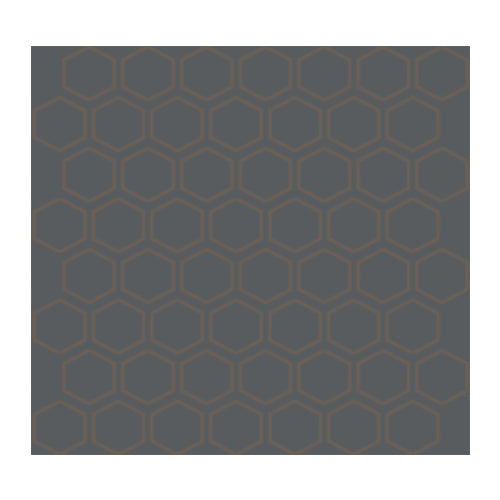 Daltile - Color Wheel Mosaic - 1.5 in. Glazed Ceramic Hexagon Mosaic - Matte Chalkboard