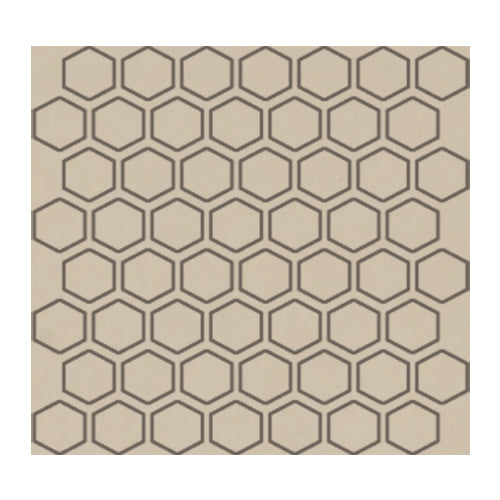 Daltile - Color Wheel Mosaic - 1.5 in. Glazed Ceramic Hexagon Mosaic - Matte Urban Putty