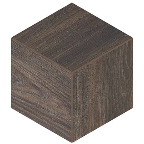 Daltile - Emerson Wood 3D Cube Mosaic - Brazilian Walnut