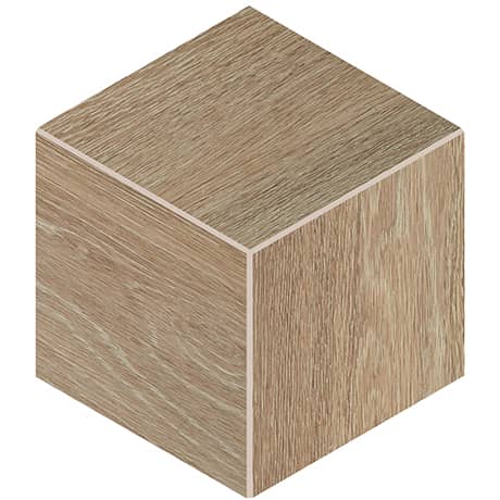 Daltile - Emerson Wood 3D Cube Mosaic - Butter Pecan